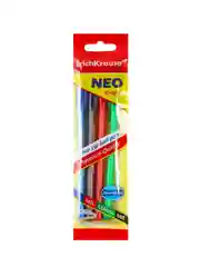 Набор из 4 ручек шариковых ErichKrause Neo®Stick Original 0.7, цвет: син, черн, красн, зел
