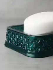 Зеленый мыльница классическая для ванной