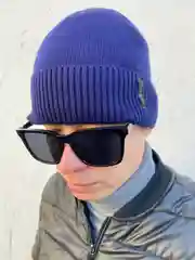 Синий шапка мужская зимняя с флисовым подкладом