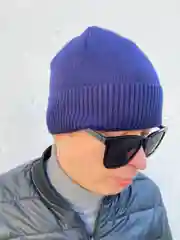 Синий шапка мужская зимняя с флисовым подкладом