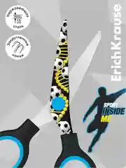 Ножницы ErichKrause Junior Decor Sport DNA, с принтом на лезвиях, 13см