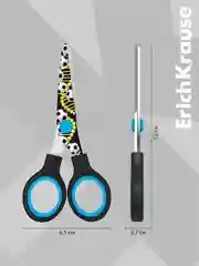 Ножницы ErichKrause Junior Decor Sport DNA, с принтом на лезвиях, 13см
