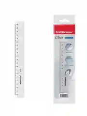 Линейка пластиковая ErichKrause Clear, 20см, прозрачный