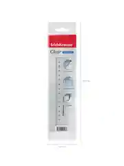 Линейка пластиковая ErichKrause Clear, 20см, прозрачный