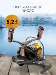Катушка рыболовная для рыбалки, спиннинга, фидера, безынерционная KEDI 2000-7000