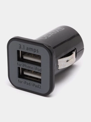 РАЗВЕТВИТЕЛЬ ПРИКУРИВАТЕЛЯ С 2 USB -ВЫХОДАМИ (3,1 А)