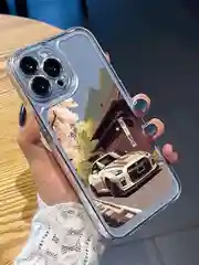 Лазурный apple iPhone 12, Айфон 12 чехол матовый с обьемный с принтом для iPhone 12