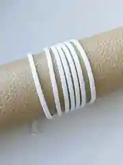 Шнур замшевый, из искусственной замши, для рукоделия, белый (ультрабелый)