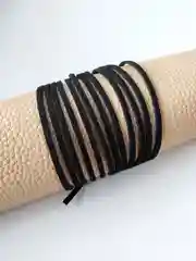 Шнур замшевый, из искусственной замши, для рукоделия, черный