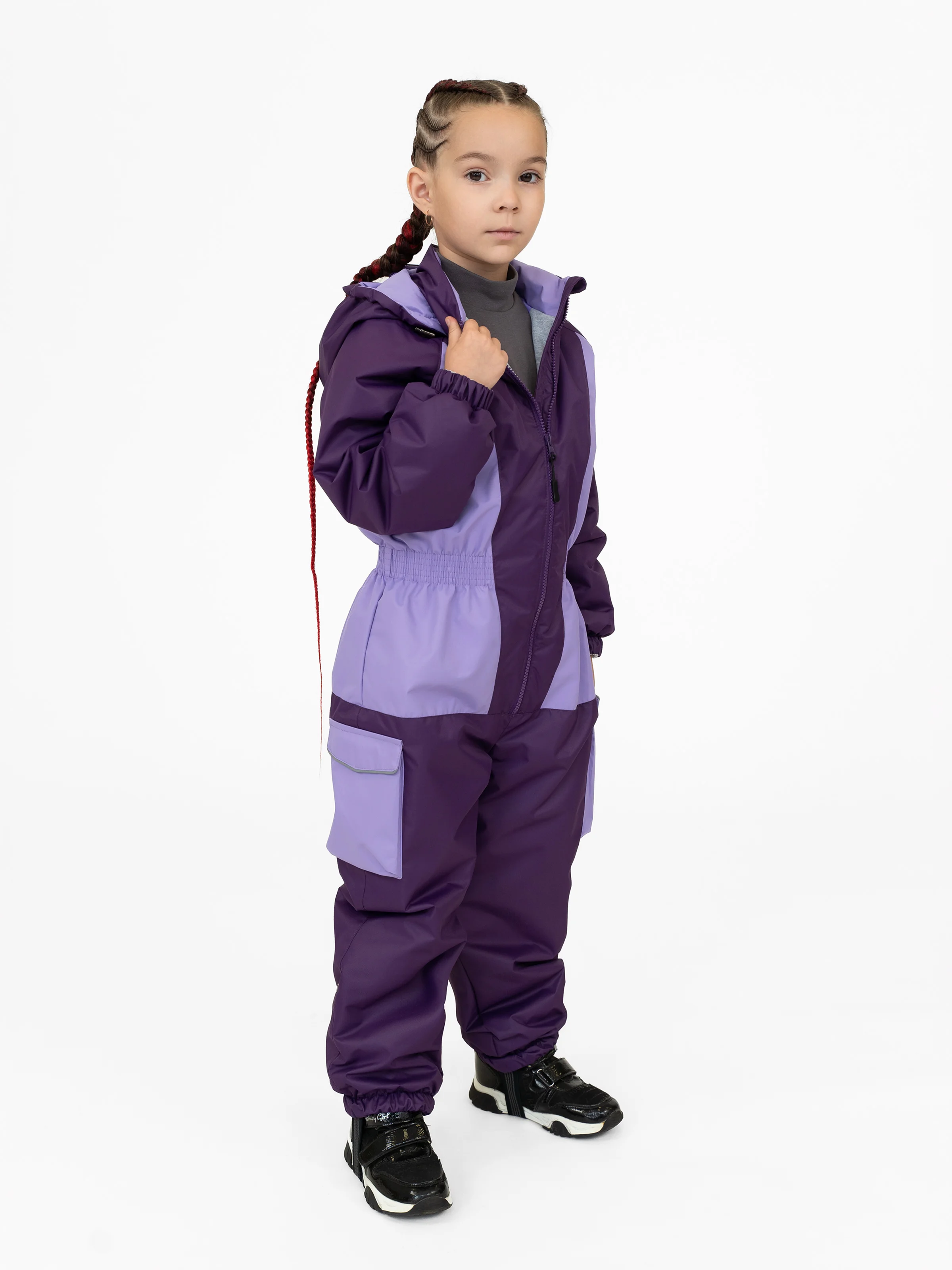Сиреневый комбинезон демисезонный. Комбинезон детский, Arctic Kids. Осень-весна