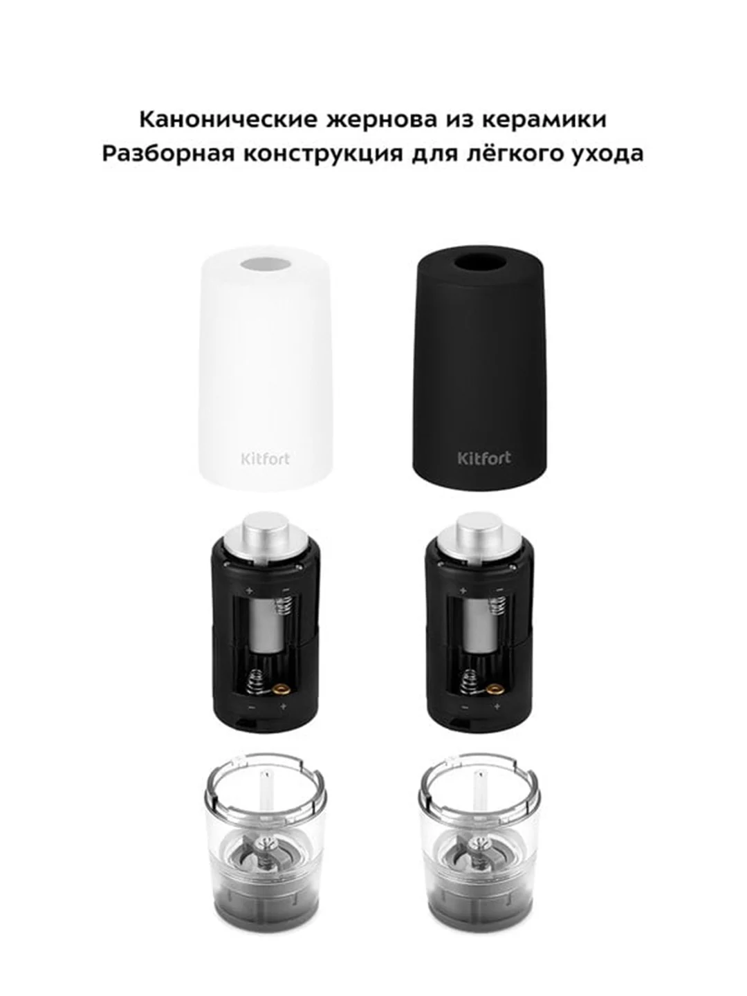 Набор автоматических мельниц для соли и перца КТ-6005