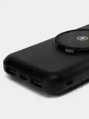 Черный повербанк 30000mah, внешний аккумулятор c быстрой зарядкой с встроенными кабелями