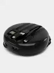 Черный повербанк 10000mah / Портативный внешний аккумулятор powerbank со встроенными кабелями