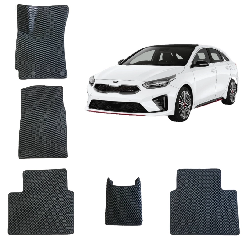 Автомобильные EVA 3D коврики для Kia Cerato 4 / Киа Церато 4 поколение