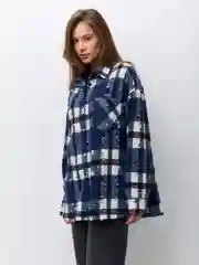 Синий рубашка клетка