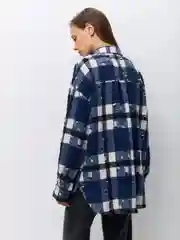 Синий рубашка клетка