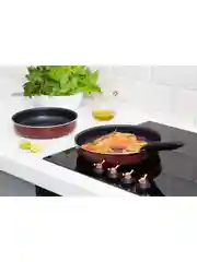Красный набор Tefal Ingenio (3 предмета), съемная ручка, для всех типов плит, кроме индукции