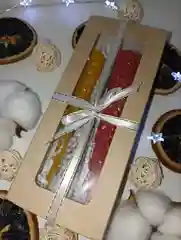 Красный свечи Ёлочки из вощины декоративные, подарочный набор в коробке на Новый Год и Рождество