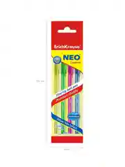 Набор из 4 ручек шариковых ErichKrause Neo® Stick Cocktail 0.7, цвет чернил синий