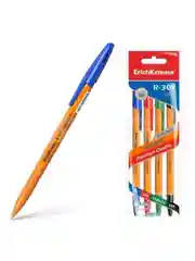 Набор из 4 ручек шариковых ErichKrause R-301 Stick Orange 0.7, цвет: син, черн, красн, зел