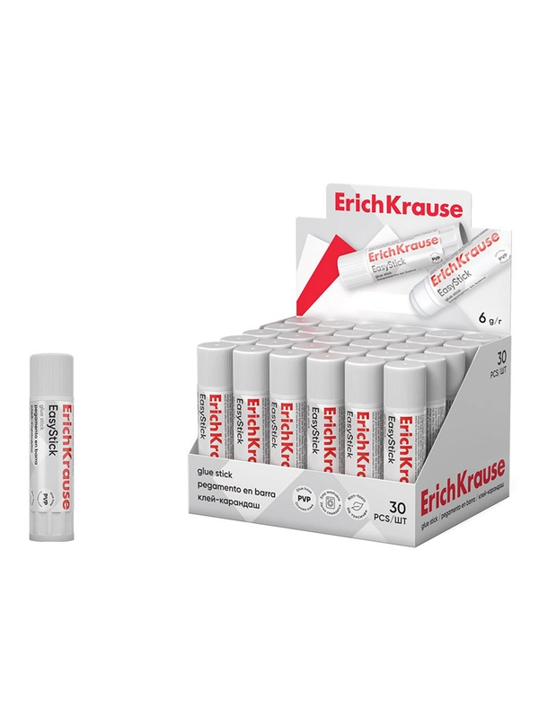 Клей-карандаш ErichKrause EasyStick, 6г