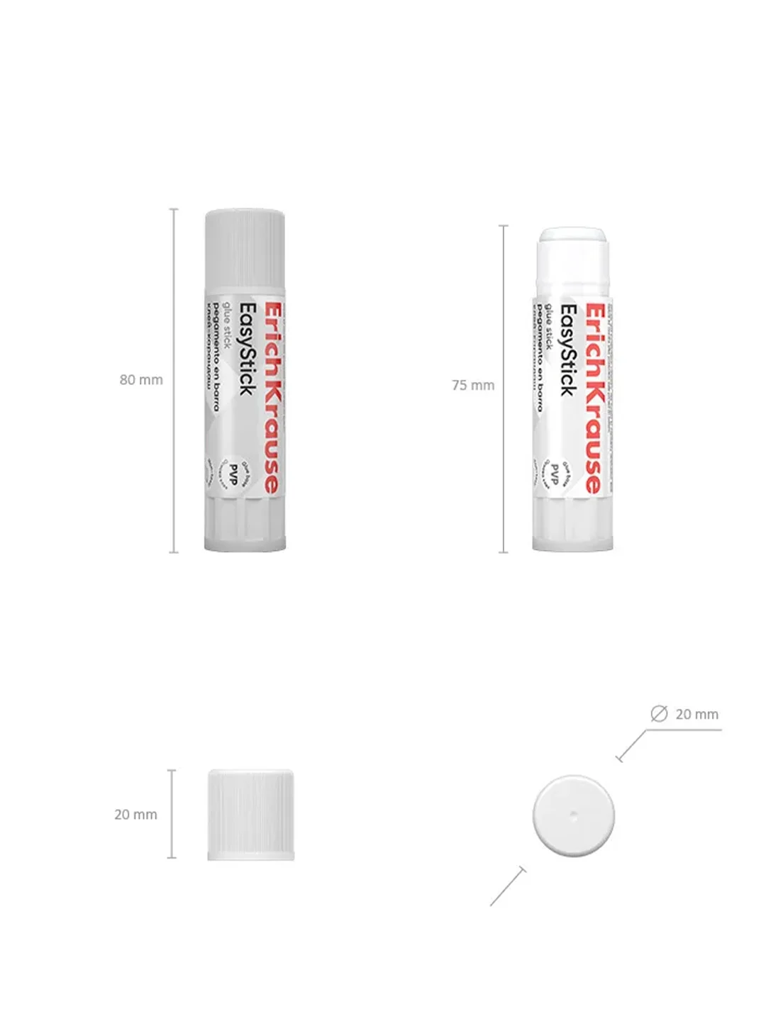 Клей-карандаш ErichKrause EasyStick, 6г