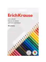 Цветные карандаши деревянные ErichKrause шестигранные 6/18 цветов