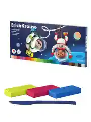 Пластилин классический ErichKrause Kids Space Animals 12/18/24 цвета со стеком