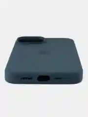 Синий чехол для iPhone, Айфон 11, 12, 13, 14, 15, Pro, Max, Silicone Case, силиконовый