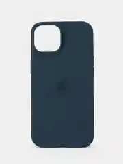 Синий чехол для iPhone, Айфон 11, 12, 13, 14, 15, Pro, Max, Silicone Case, силиконовый