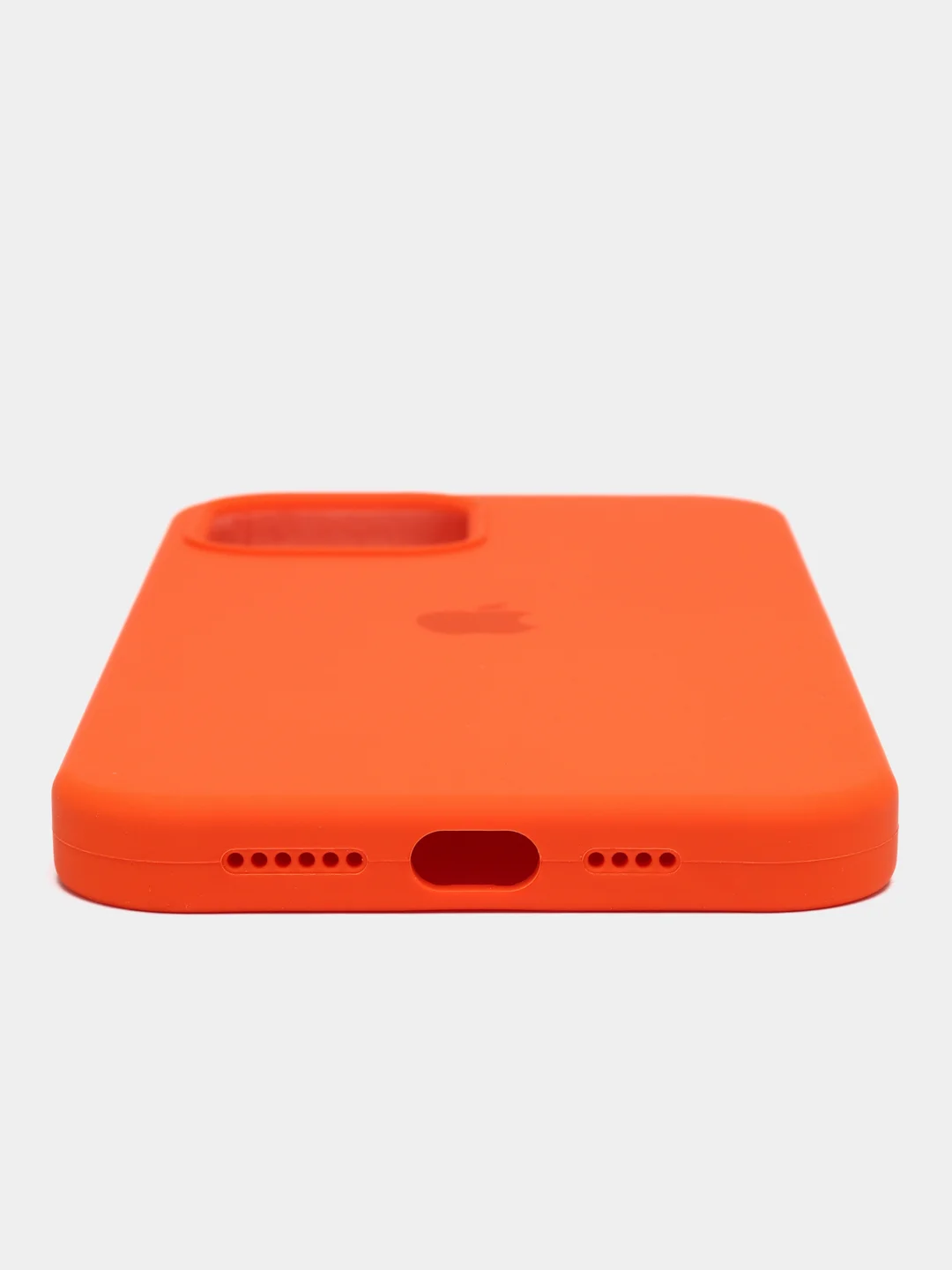 Оранжевый чехол для iPhone, Айфон 11, 12, 13, 14, 15, Pro, Max, Silicone Case, силиконовый