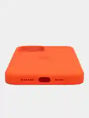 Оранжевый чехол для iPhone, Айфон 11, 12, 13, 14, 15, Pro, Max, Silicone Case, силиконовый