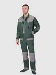 Спецодежда, Костюм рабочий ВЕСТ-ВОРК куртка, брюки зеленый со ср.серым