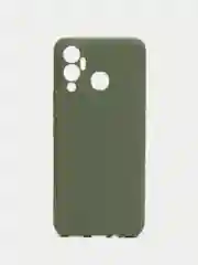 Оливковый чехол силиконовый на Infinix Hot 12 Play (Инфиникс Хот 12 Плей)