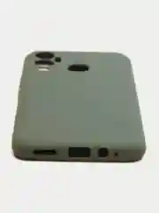 Оливковый чехол силиконовый на Infinix Hot 12 Play (Инфиникс Хот 12 Плей)