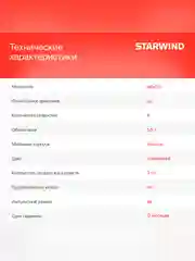 Миксер планетарный Starwind SPM7170 1900Вт гранатовый