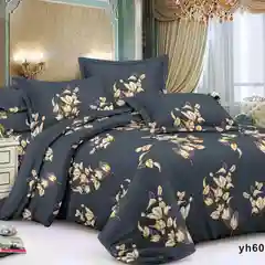 Угольный комплект постельного белья, полисатин