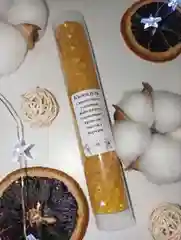 Желтый свечи программные с травами из медовой вощины в ассортименте