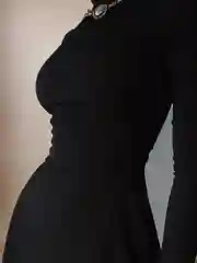 Черный палтье женское мини