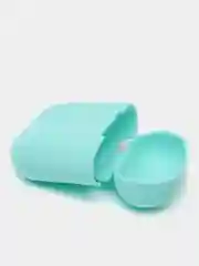 Бирюзовый чехол для наушников Apple Airpods 1 и 2 силиконовый