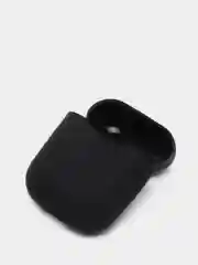 Черный чехол для наушников Apple Airpods 1 и 2 силиконовый