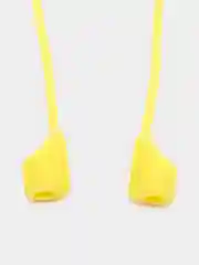 Желтый держатель для наушников Airpods 1/2/3/Pro/Pro2/TWS, шнурок, силиконовый