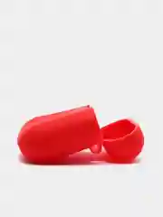 Алый чехол для наушников Apple Airpods 1 и 2 силиконовый