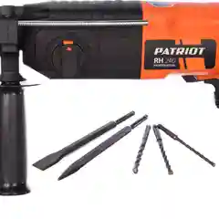 Перфоратор Patriot RH 240, 710 Вт, 2,9 Дж, SDS-plus