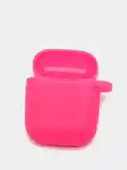 Розовый чехол для наушников Apple Airpods 1 и 2 силиконовый