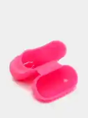 Розовый чехол для наушников Apple Airpods 1 и 2 силиконовый