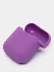 Аметистовый чехол для наушников Apple Airpods 1 и 2 силиконовый