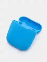Лазурный чехол для наушников Apple Airpods 1 и 2 силиконовый