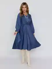 Синий платье вечернее нарядное атласное шелковое
