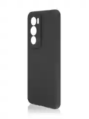 Черный чехол для Oppo Reno 12 Pro PJW110 China (Китай) силиконовый BROSCORP матовый, защита камер